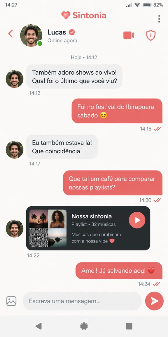 Tela 3 do aplicativo Sintonia